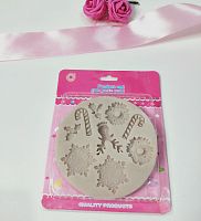 Молд Новый год,  9 см объемный.