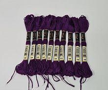 Нитки мулине 550. Длина одного мотка 8 метров. Упаковка 10 шт.