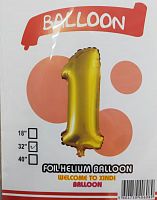 шары фольга #32 золото 1