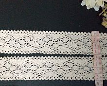 кружево льняное 4 см бежевый 10 ярдов