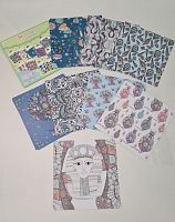 Бумага для скрапбукинга 4036В- фараон. Размер  15*15 см.