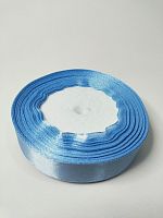 Лента атласная 2см 25 ярдов "Голубая"