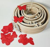 пяльцы круглые набор 5 размеров (12,16,18,21,28) см