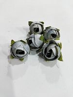 Роза бутон №5 . Ткань  2,5 см . Упаковка 10 шт