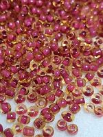 Бисер круглый двухцветный Размер 10/0. Цвет розово пшеничный. Номер 38 Производство Китай.