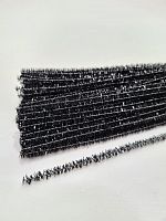 Синельная проволока 100 шт. Цвет черный блестящий