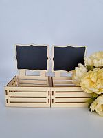 Кашпо декоративное для комплимента. Доска 2 шт. Размер 10*8*5.