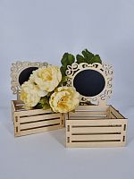 Кашпо декоративное для комплимента. Зеркало 2 шт. Размер 10*8*5.