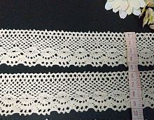 кружево льняное 4.5 см бежевый 10 ярдов