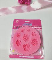 Молд Розочки,  (8шт) 9 см объемный.