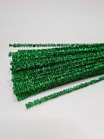 Синельная проволока 100 шт. Цвет зелёный блестящий