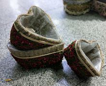 кашпо сухоцвет сердце 3 шт красный