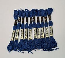 Нитки мулине 803. Длина одного мотка 8 метров. Упаковка 10 шт.