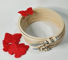 пяльцы круглые диаметр 20 см пластик