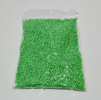 Крошка пенопластовая. Цвет зеленый. Вес 10гр