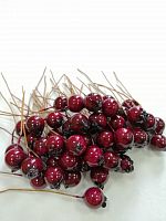 Тычинки "Рябина" Бордовая, 50 шт, ягода 1,3см