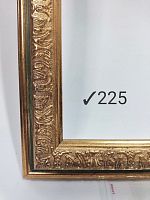 Багет пластик 40*50 см.  Цвет золото с зеленью. Номер ✓225.