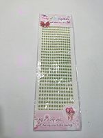 Наклейки стразы. Блистер 32*10 см. Размер бусины 4 мм