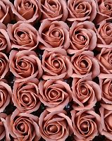 Декоративные розы 3-х слойные. Номер №5 Кирпичный Бутон 5 см. Искусственные