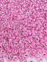 Бисер крупный круглый. Размер 6/0, 4 мм. Цвет розовый. Номер 11 Производство Китай.
