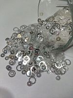 Пайетки пластик. Круглые. Номер 4