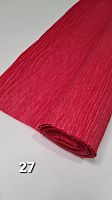 Гофрированная бумага. Номер 27. Цвет красный Ширина 50 см длина 250 см.