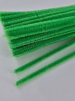 Синельная проволока зелёная. Размер: длина 30 см объем 5мм.