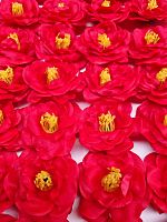 Цветок лотоса. Цвет красный Диаметр цветка 6,5-7 см. Упаковка 36 шт.