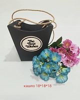 Кашпо из ящики для декора размер 18*18*18 см.