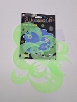 Флуоресцентные полумесяцы.  Цвет зелёный. Пластик. Набор 8 шт.