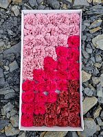 Гвоздика микс. розовый пудра/малиновый/бордовый