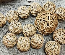 шар ротанговый 5 см натуральный