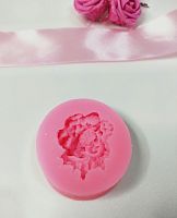 Молд круглый,  5,5 см Цветок Пион объемный