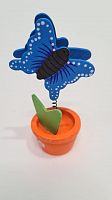 Держатель для фото с прищепкой. Бабочка синяя