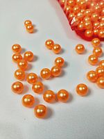 жемчуг #10 оранжевый без дырки 0,5кг