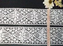 кружево льняное 7.3 см белый 10 ярдов